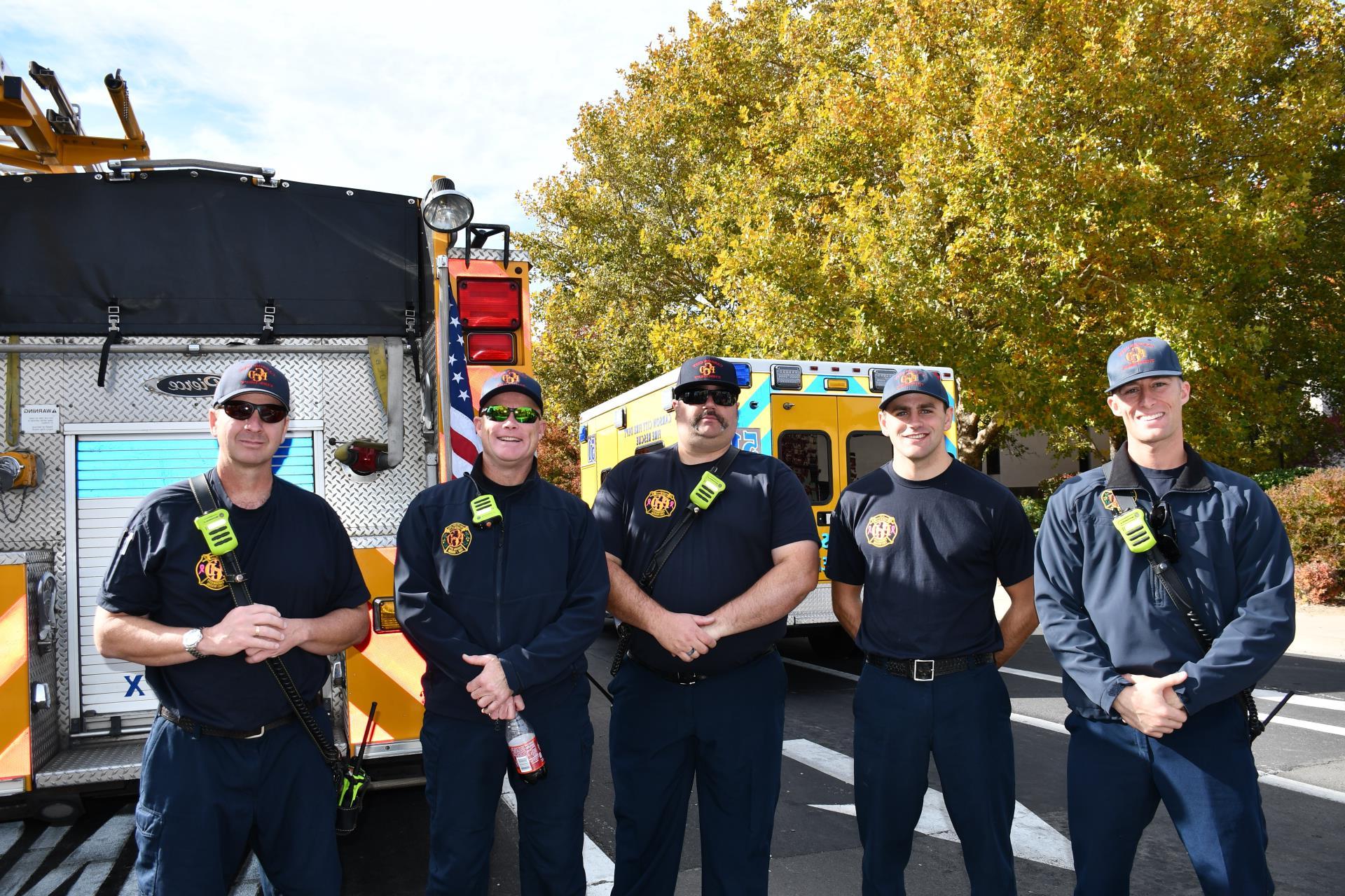 火 crews working during NV Day festivities